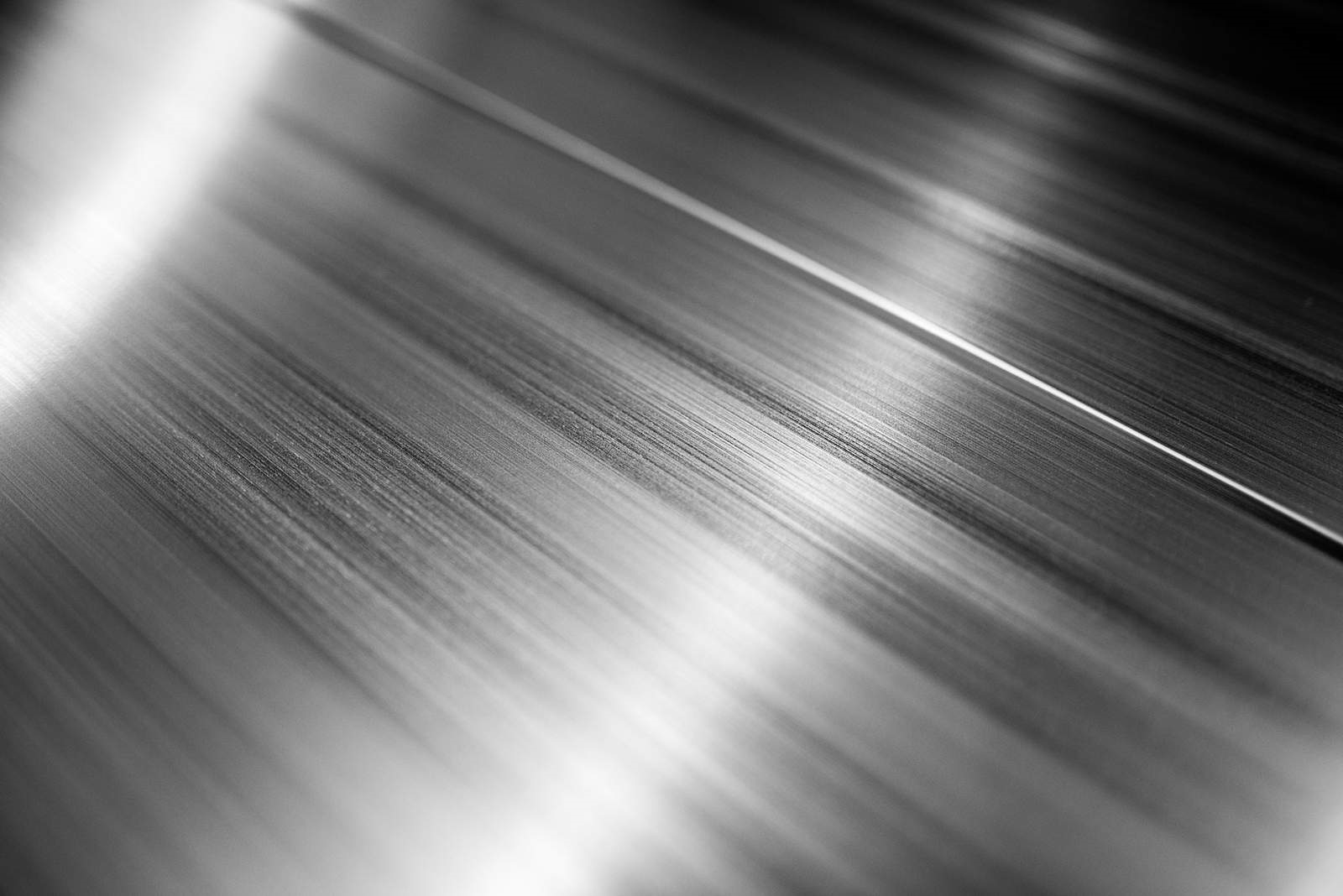 Light playing across  the surface of extruded aluminum