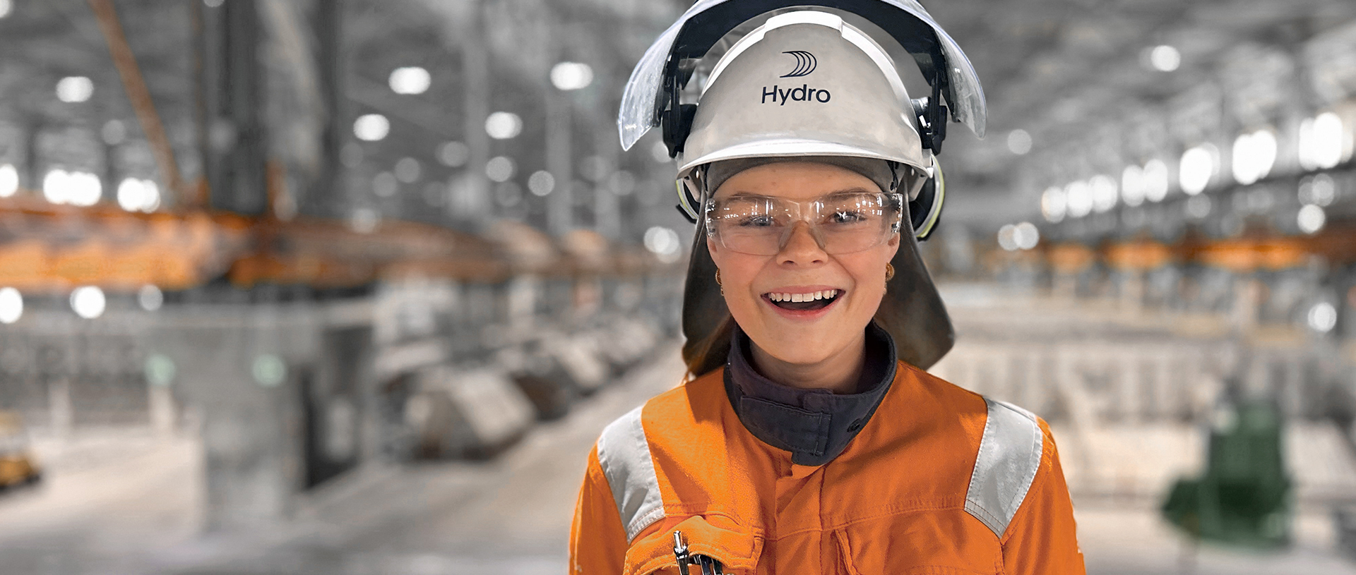 a person wearing a helmet