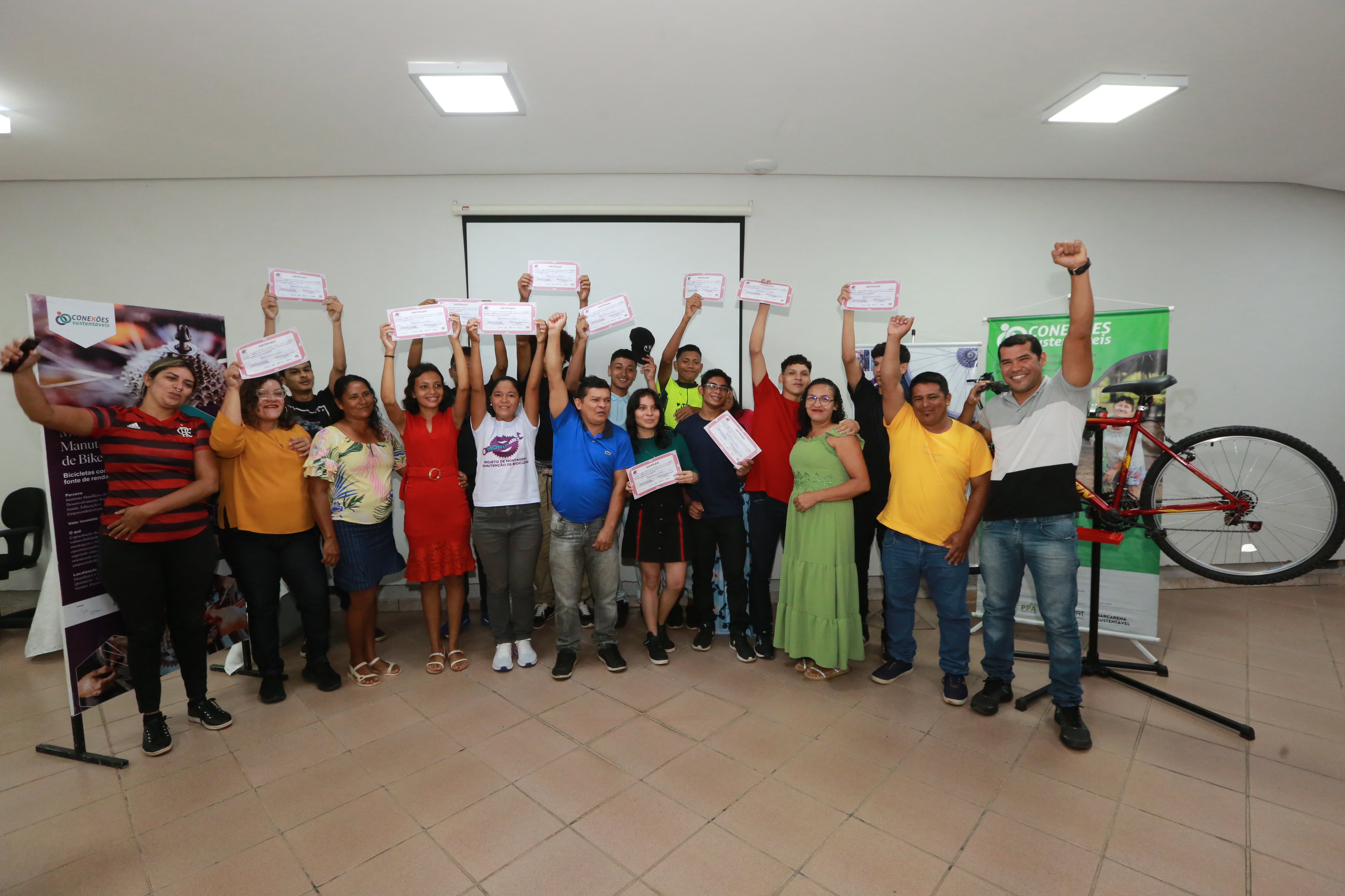 a group of people posing for a photo