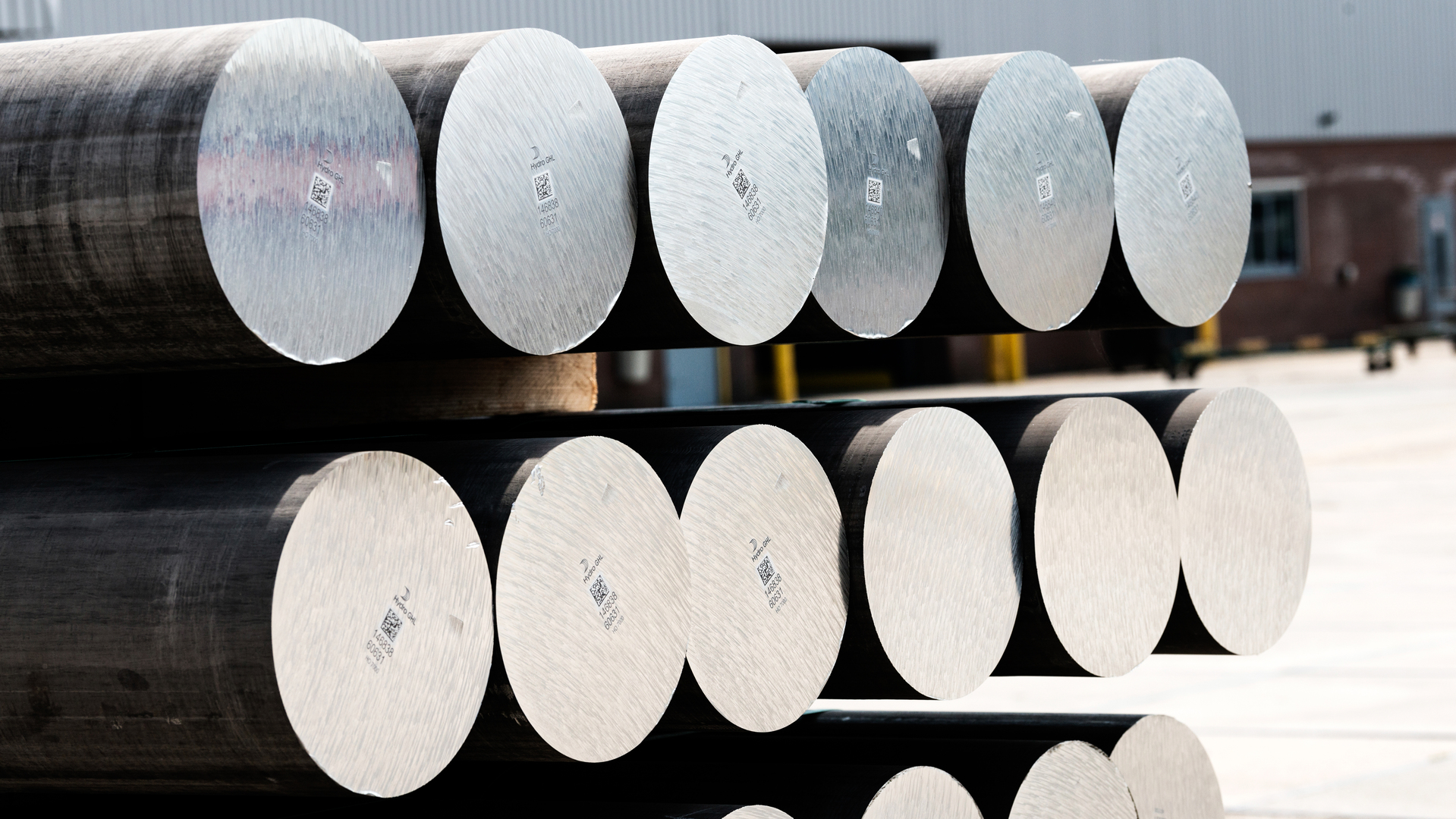 Extrusion billets at Hydro Harderwijk