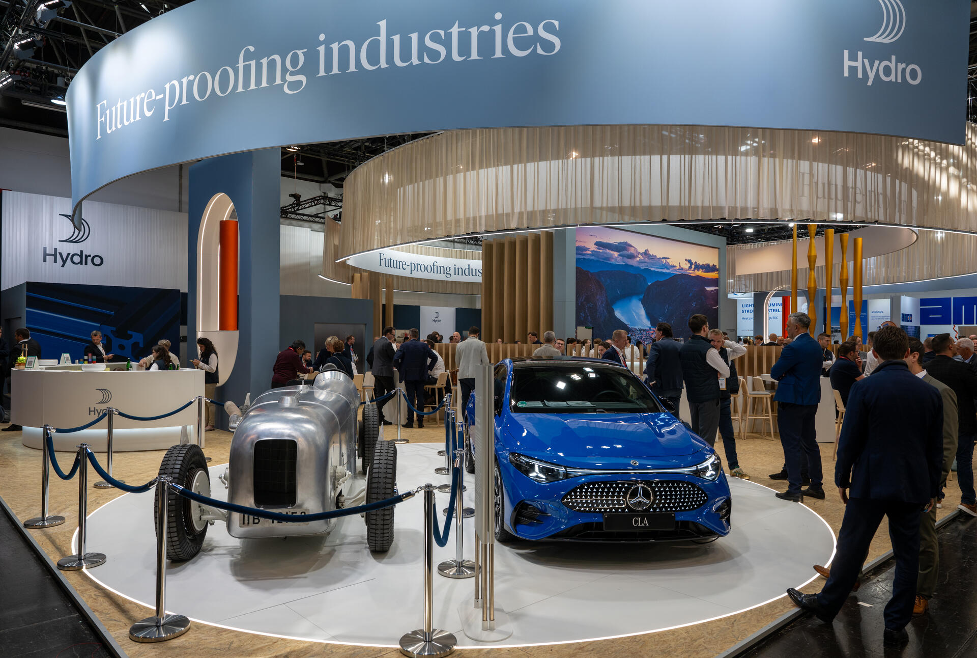 Hydro's exhibition stand at ALUMINIUM 2026.