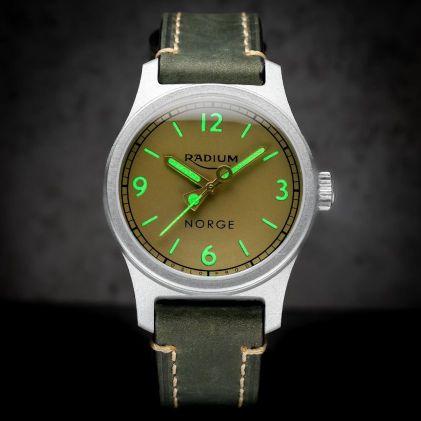 The lume on the Radium Nautic