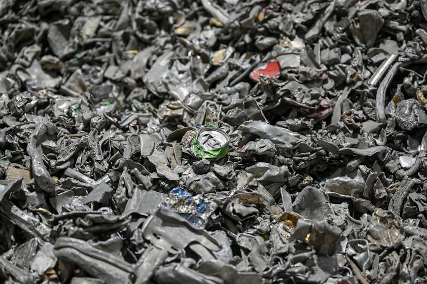 Høyanger recycling facility in November, 2024